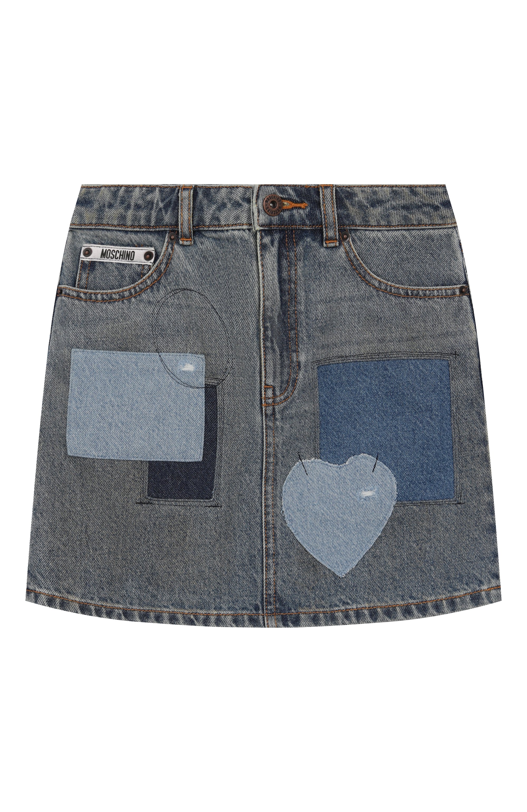 Джинсовая юбка MOSCHINO, арт. HDJ040/L0E29/10-14, фото 1