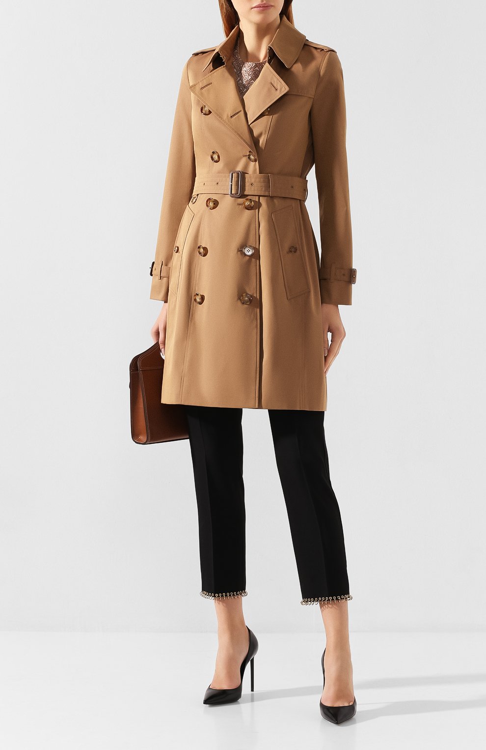 Хлопковый тренч kensington BURBERRY, арт. 8017480, фото 2