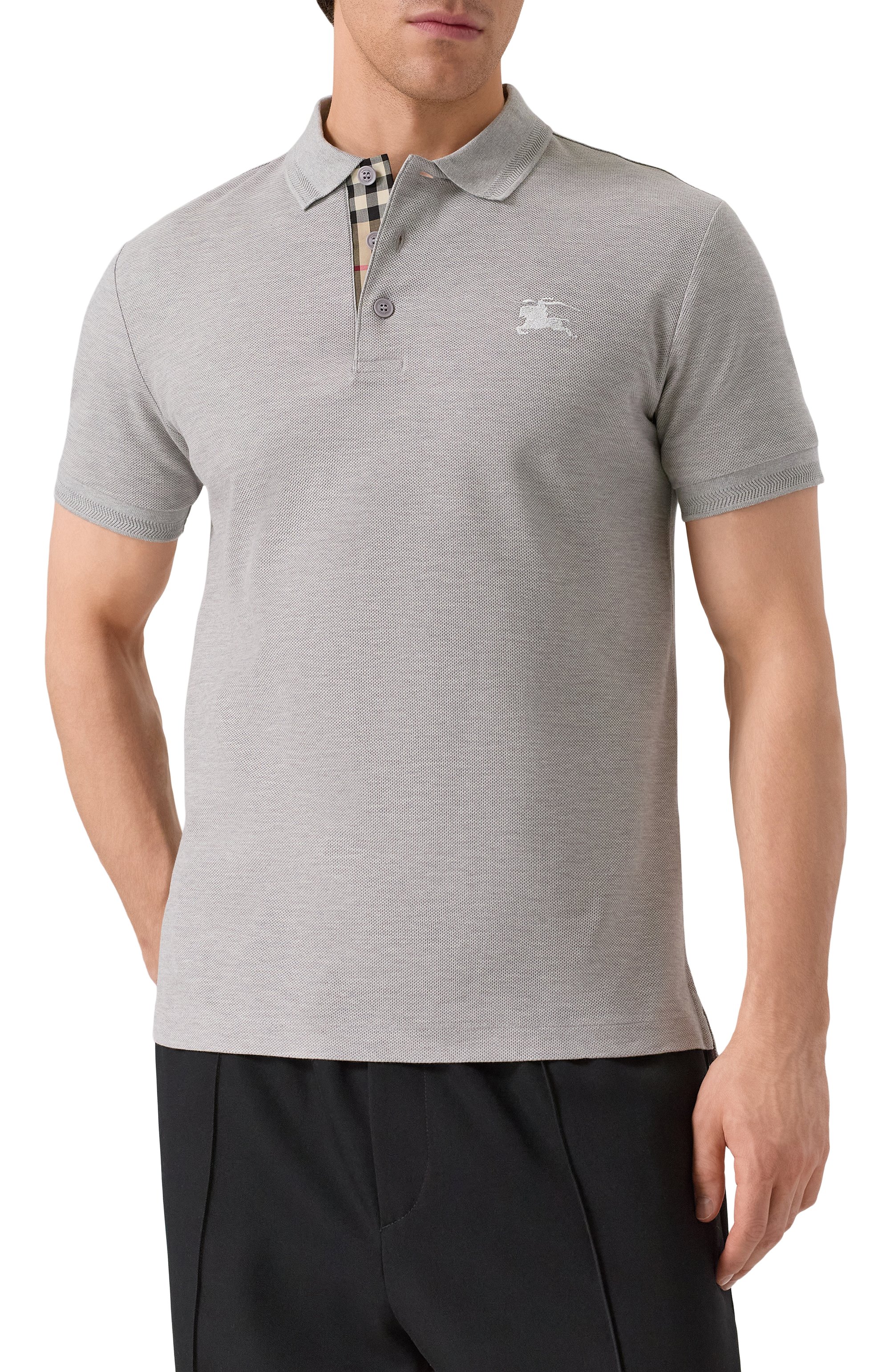 Хлопковое поло BURBERRY, арт. 8099168, фото 3