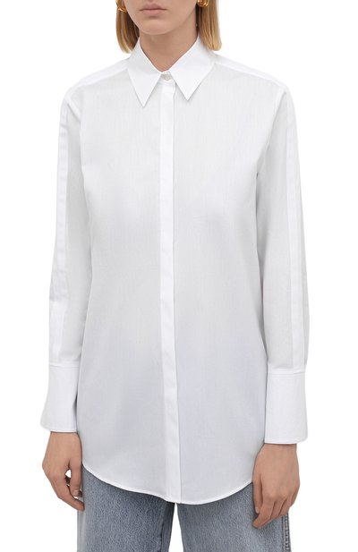 Хлопковая рубашка EMPORIO ARMANI белого цвета по цене 38300 руб., арт. 6K2C68/2N8YZ, фото 3 Хлопковая рубашка EMPORIO ARMANI, арт. 6K2C68/2N8YZ, фото 3