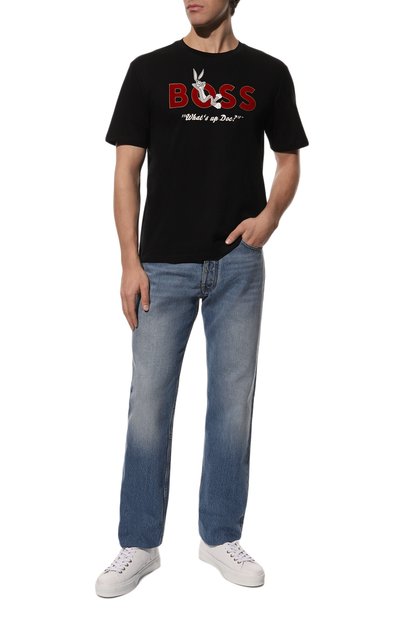 Хлопковая футболка looney tunes x boss BOSS, арт. 50485386, фото 2