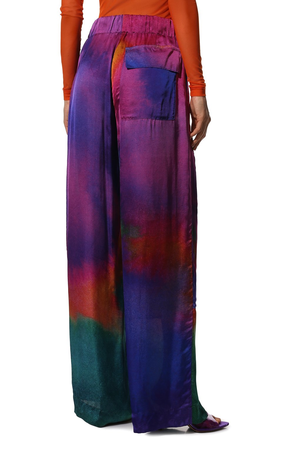 Брюки из вискозы DRIES VAN NOTEN разноцветного цвета по цене 74600 руб., арт. 221-010902-4097, фото 4 Брюки из вискозы DRIES VAN NOTEN, арт. 221-010902-4097, фото 4