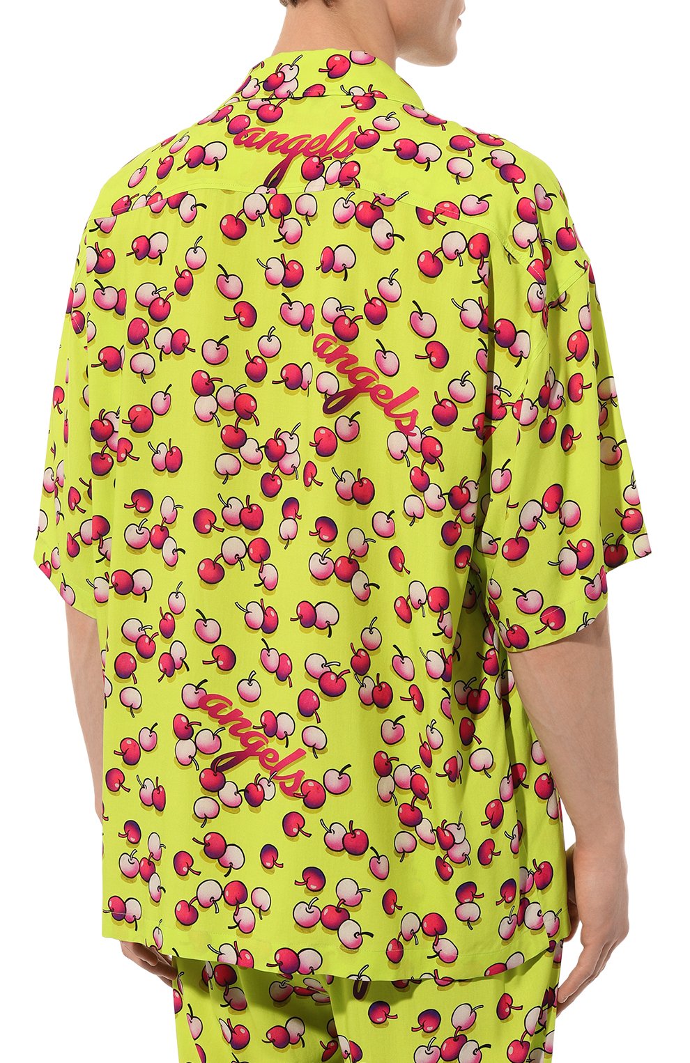 Рубашка из вискозы PALM ANGELS, арт. PMGG007F24FAB001, фото 4