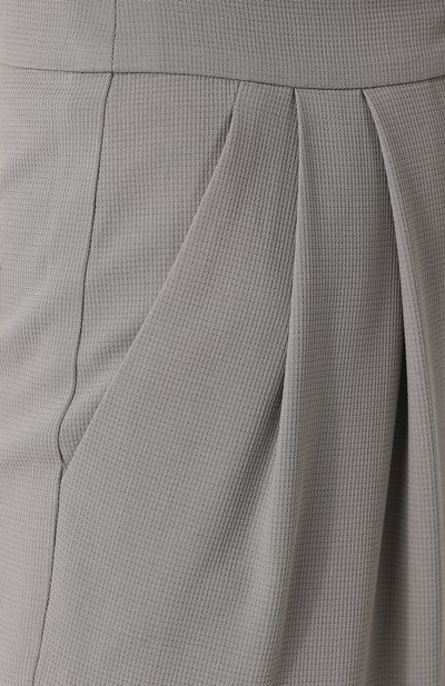Однотонные шерстяные брюки с защипами GIORGIO ARMANI, арт. WAP57T/WA527, фото 5