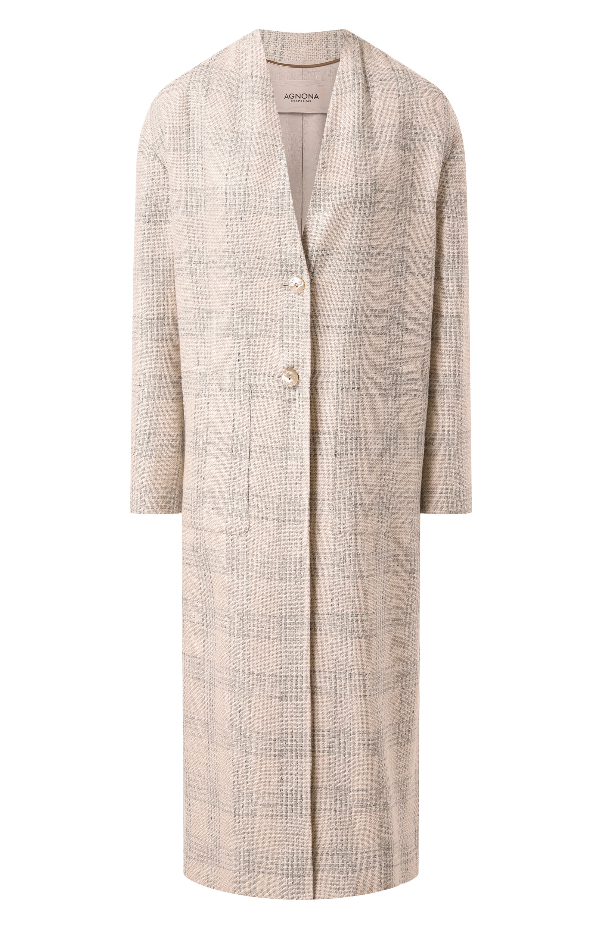 Пальто из шелка и льна AGNONA, арт. TL0902/Q3001, фото 1