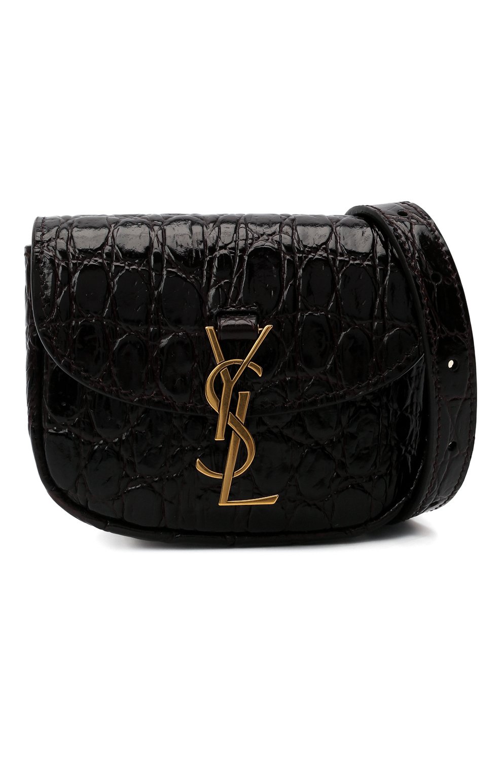 Поясная сумка SAINT LAURENT темно-коричневого цвета по цене 96650 руб., арт. 634922/1ZQ0W, фото 6 Поясная сумка SAINT LAURENT, арт. 634922/1ZQ0W, фото 6