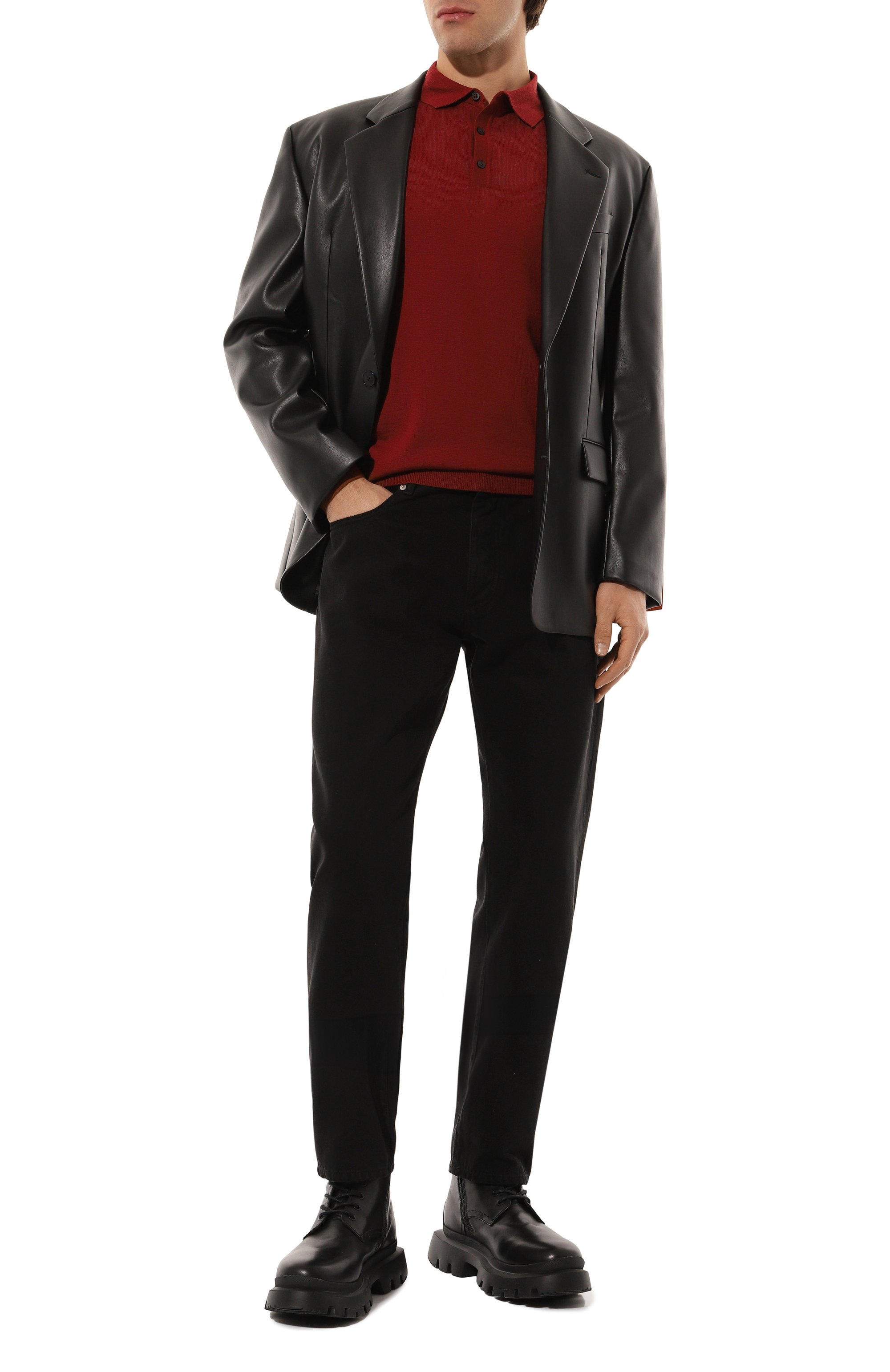 Шерстяное поло BOSS, арт. 50476355, фото 2