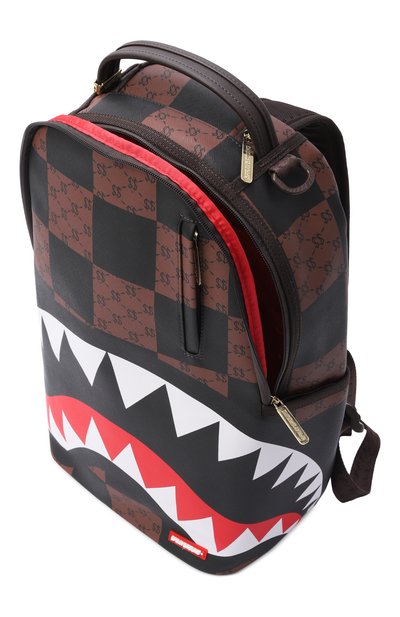 Рюкзак enlarged check paris SPRAYGROUND темно-коричневого цвета по цене 18650 руб., арт. 910B6263NSZ/ENLARGED CHECK PARIS DLXSV BACKPACK, фото 3 Рюкзак enlarged check paris SPRAYGROUND, арт. 910B6263NSZ/ENLARGED CHECK PARIS DLXSV BACKPACK, фото 3