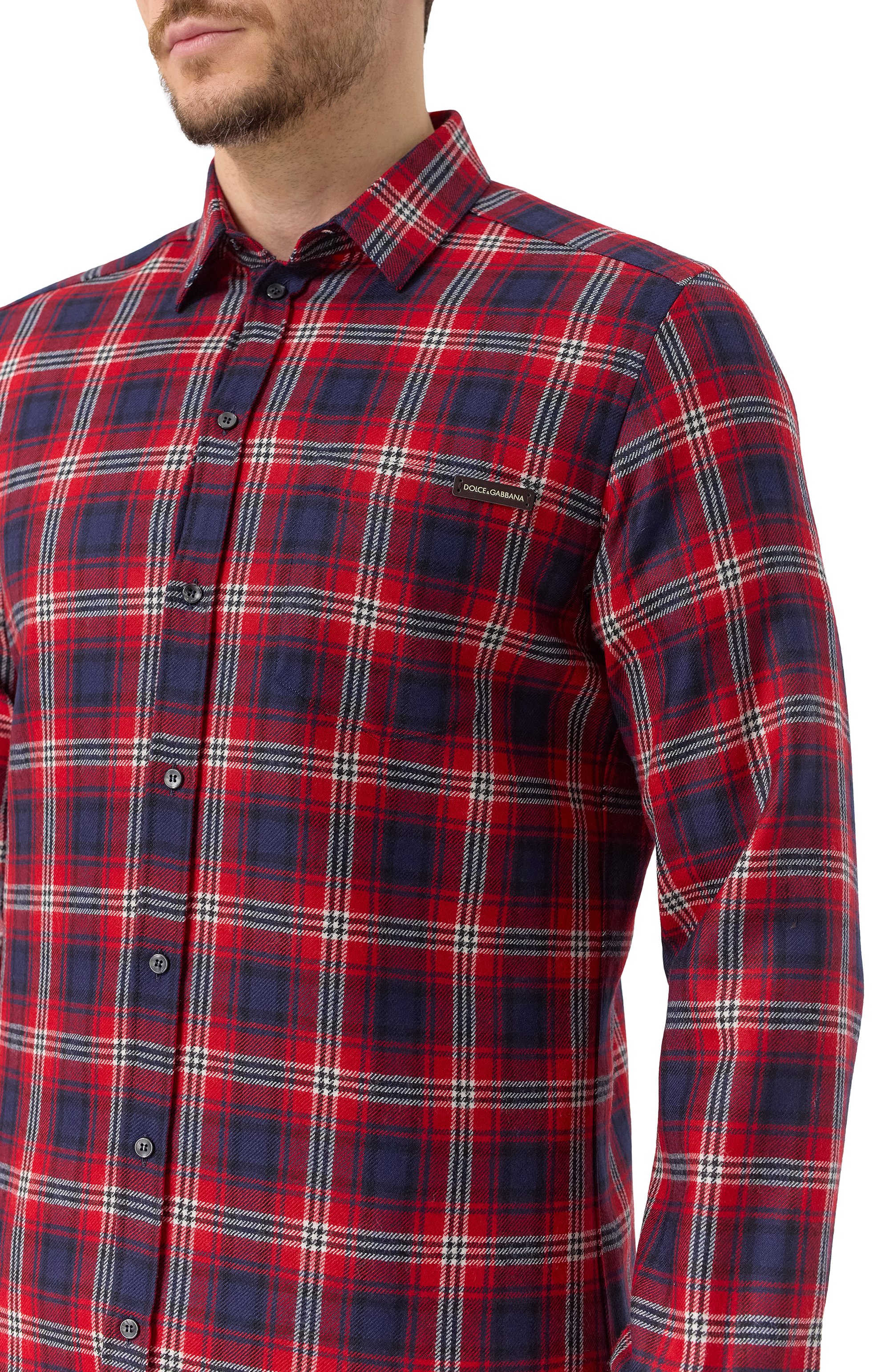 Шерстяная рубашка DOLCE & GABBANA, арт. G5JZ9T/FQ2H3, фото 5