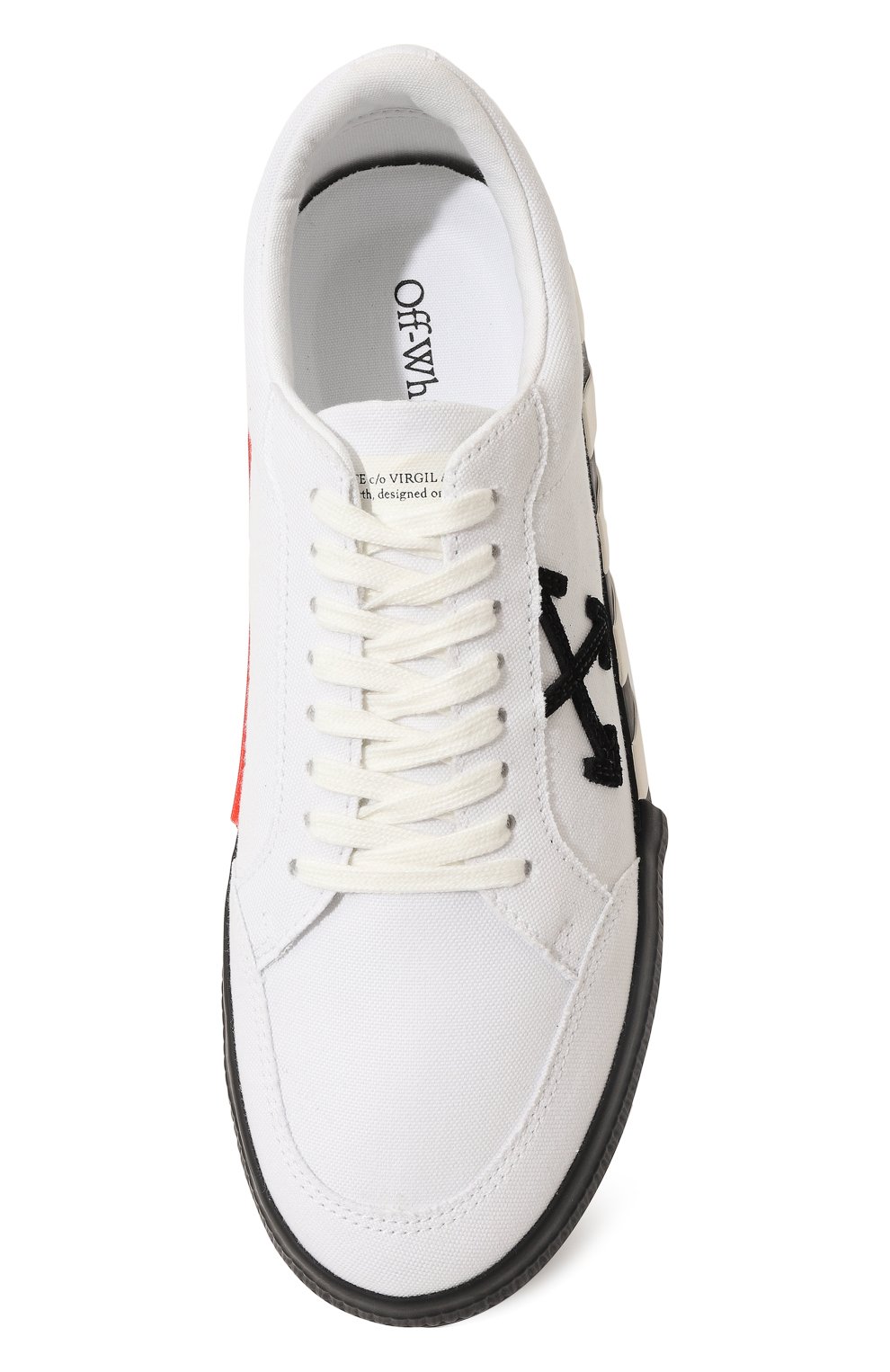 Текстильные кеды vulcanized OFF-WHITE, арт. 0MIA085C99FAB006, фото 6