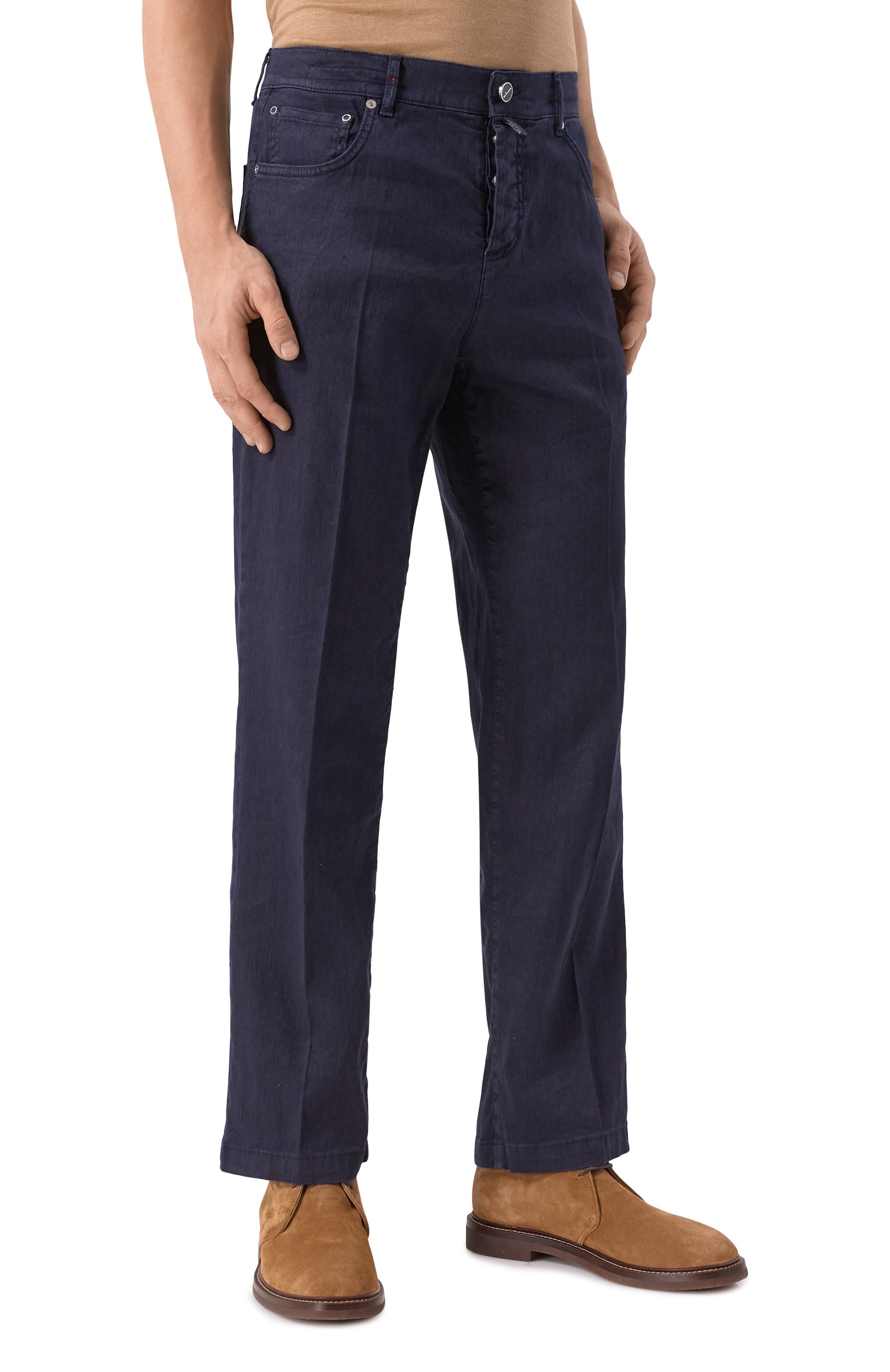 Брюки из хлопка и льна KITON, арт. UPR005LK0603F19, фото 3