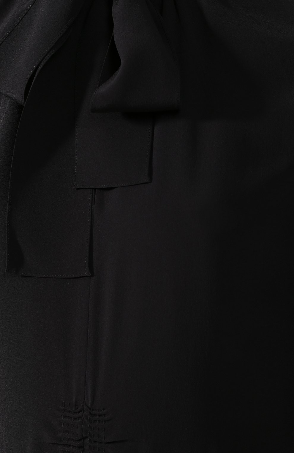 Однотонное шелковое платье с воротником аскот PRADA, арт. P36S1R-1H51-F0002, фото 5