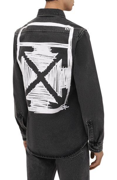 Джинсовая рубашка OFF-WHITE, арт. 0MYD027F21DEN002, фото 4