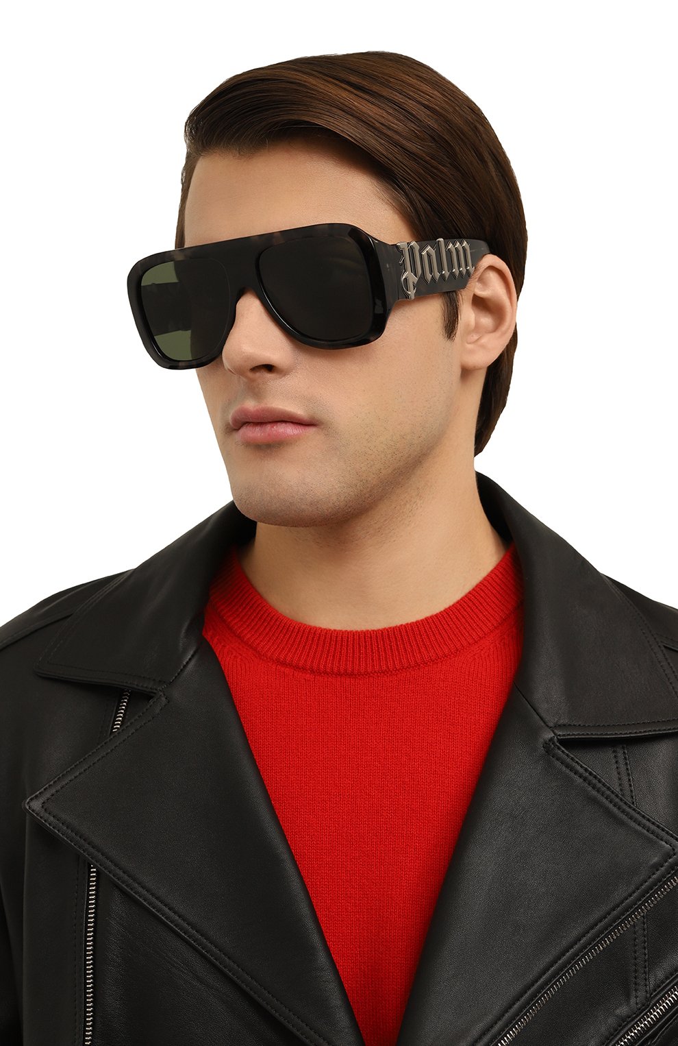 Солнцезащитные очки PALM ANGELS черного цвета по цене 59950 руб., арт. PERI043/1255, фото 3 Солнцезащитные очки PALM ANGELS, арт. PERI043/1255, фото 3