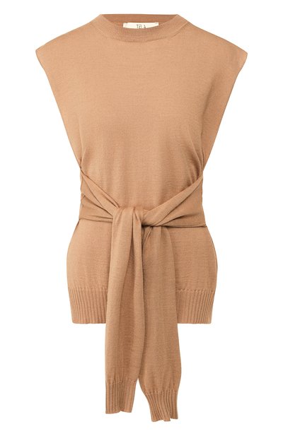 Жилет TELA бежевого цвета по цене 13800 руб., арт. A8 0147 07 T109, фото 1 Жилет TELA, арт. A8 0147 07 T109, фото 1