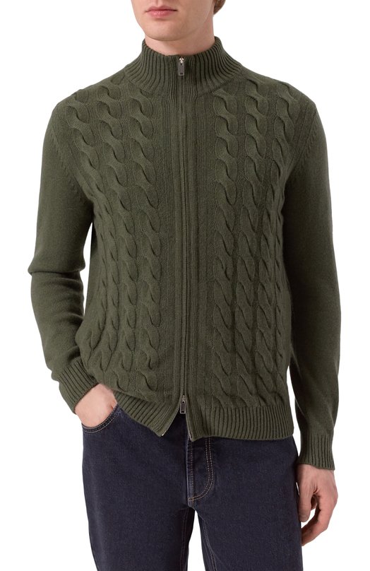 Кашемировый кардиган MVST M25.1PM.K013 Хаки  M25.1PM.K013 Фото 3