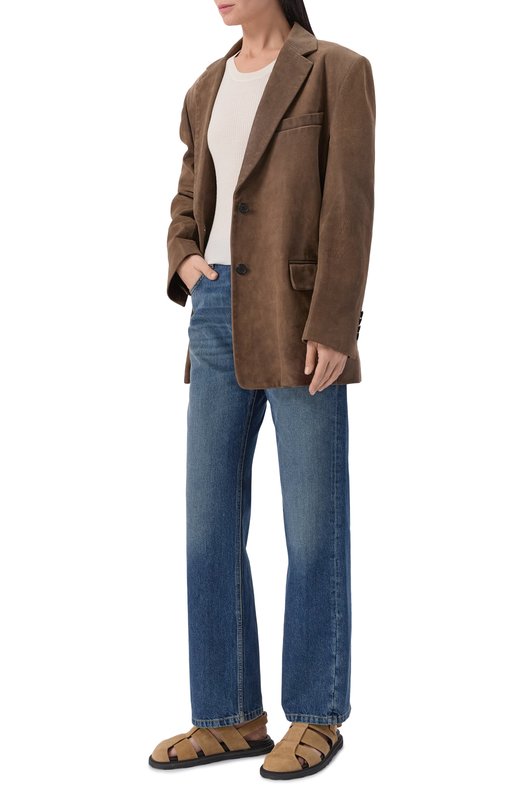 Замшевые сандалии Moschino MA10073G10/ME0 Бежевый  MA10073G10/ME0 Фото 3