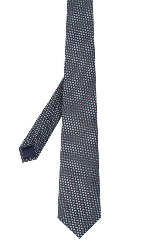 Шелковый галстук Zilli CRAV02M0600VSJQ00 Коричневый  CRAV02M0600VSJQ00 Фото 3