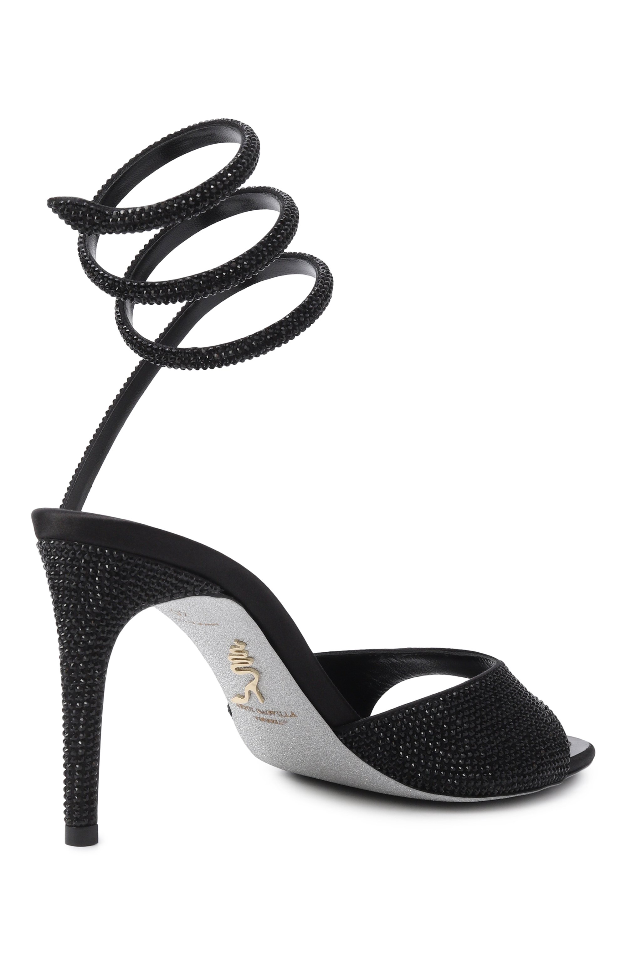 Текстильные босоножки audrey 80 RENE CAOVILLA, арт. C12608-080/R001, фото 5