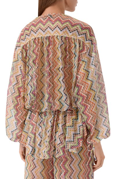 Блузка MISSONI разноцветного цвета по цене 141500 руб., арт. MS26SQ21/BR015G, фото 4 Блузка MISSONI, арт. MS26SQ21/BR015G, фото 4
