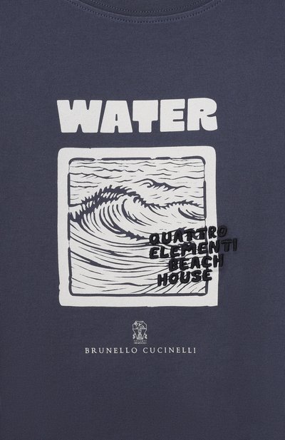 Хлопковая футболка BRUNELLO CUCINELLI, арт. B0B13T193C, фото 3