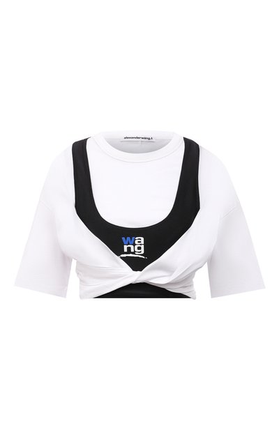 Женская хлопковая футболка ALEXANDERWANG.T, арт. 4CC3211208