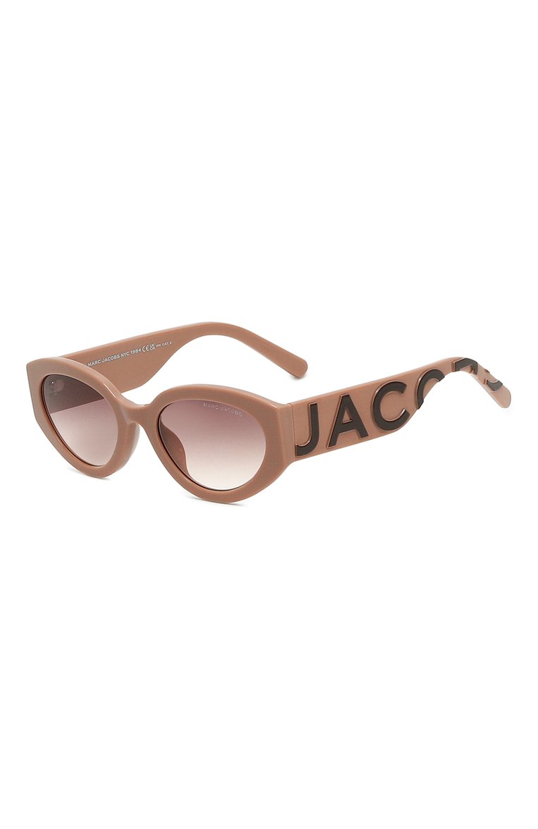 Женские солнцезащитные очки MARC JACOBS (THE) бежевого цвета, арт. MARC 694/G N0Y | Фот�о 1 (Нос: Не проставлено; Тип очков: С/з; Региональные ограничения белый список (Axapta Mercury): Не проставлено; Материал: Пластик; Оптика Гендер: оптика-женское; Очки форма: Овальные)