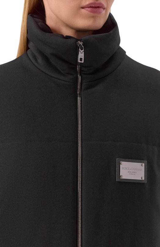 Утепленный жилет из вискозы Dolce & Gabbana F9R23T/GF790 Чёрный  F9R23T/GF790 Фото 5