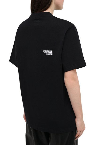 Хлопковая футболка VETEMENTS, арт. UE51TR720B 1611/W, фото 4