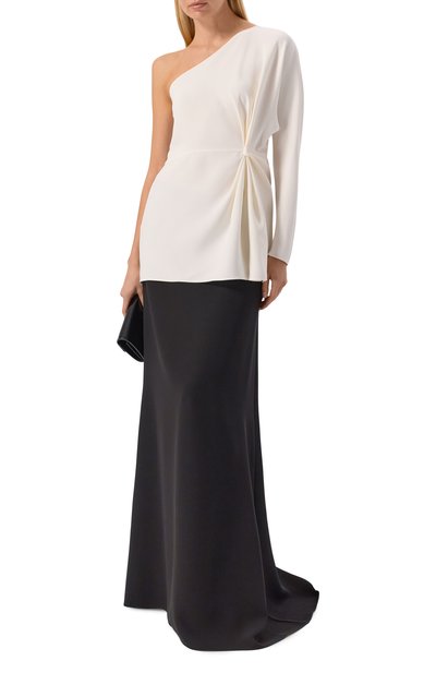 Шелковый топ VALENTINO белого цвета по цене 314000 руб., арт. 8B3AEBG5/1MM, фото 2 Шелковый топ VALENTINO, арт. 8B3AEBG5/1MM, фото 2