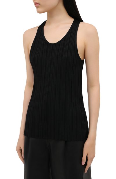 Хлопковая майка ACNE STUDIOS черного цвета по цене 27750 руб., арт. A60248, фото 3 Хлопковая майка ACNE STUDIOS, арт. A60248, фото 3