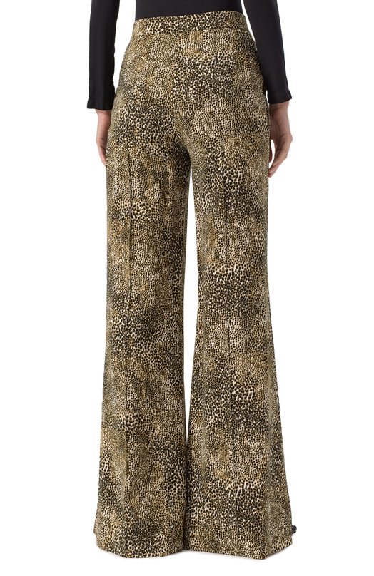 Брюки из вискозы и шелка Elie Saab P0108PS25/CD015 Леопардовый  P0108PS25/CD015 Фото 4