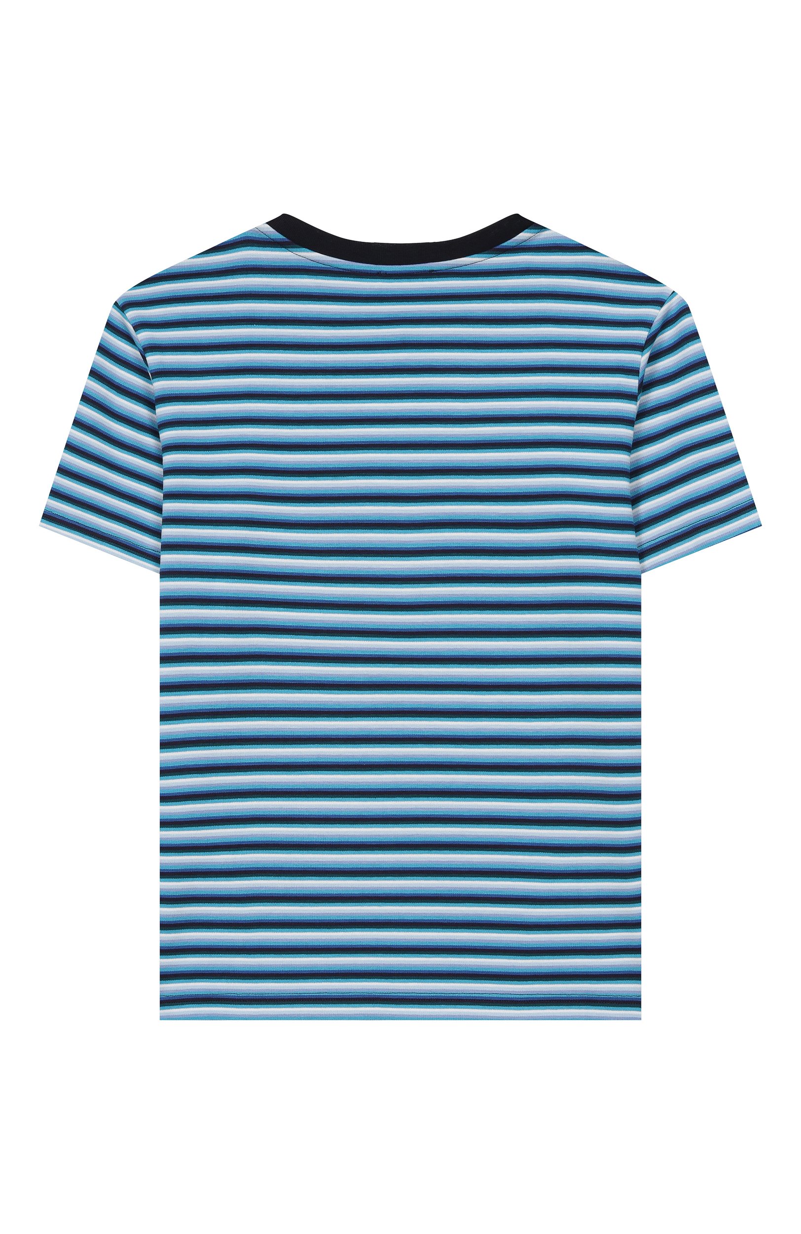 Футболка из вискозы DOLCE & GABBANA синего цвета по цене 30850 руб., арт. L4JTHU/FBGAR, фото 2 Футболка из вискозы DOLCE & GABBANA, арт. L4JTHU/FBGAR, фото 2