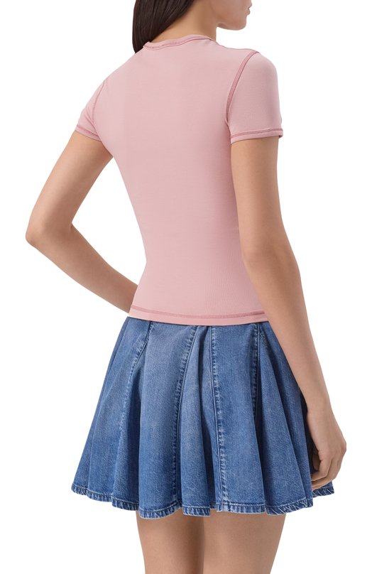 Хлопковая футболка Diesel A20980/0QHHA Розовый  A20980/0QHHA Фото 4