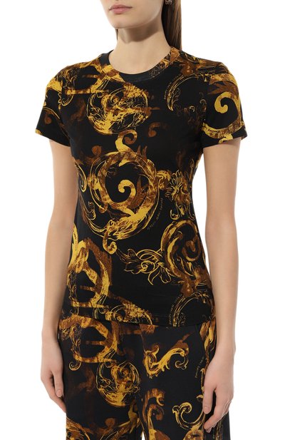 Хлопковая футболка VERSACE JEANS COUTURE, арт. 76HAH6D8/JS287, фото 3
