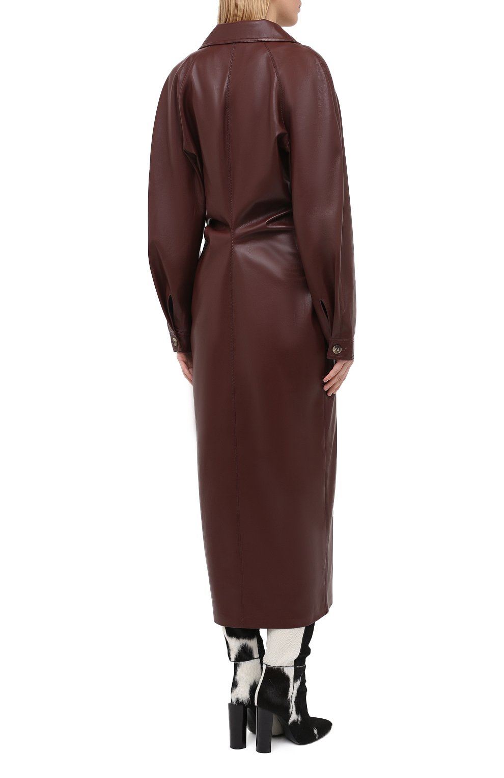 Платье NANUSHKA, арт. SAMI_PLUM CHUTNEY_VEGAN LEATHER, фо то 4