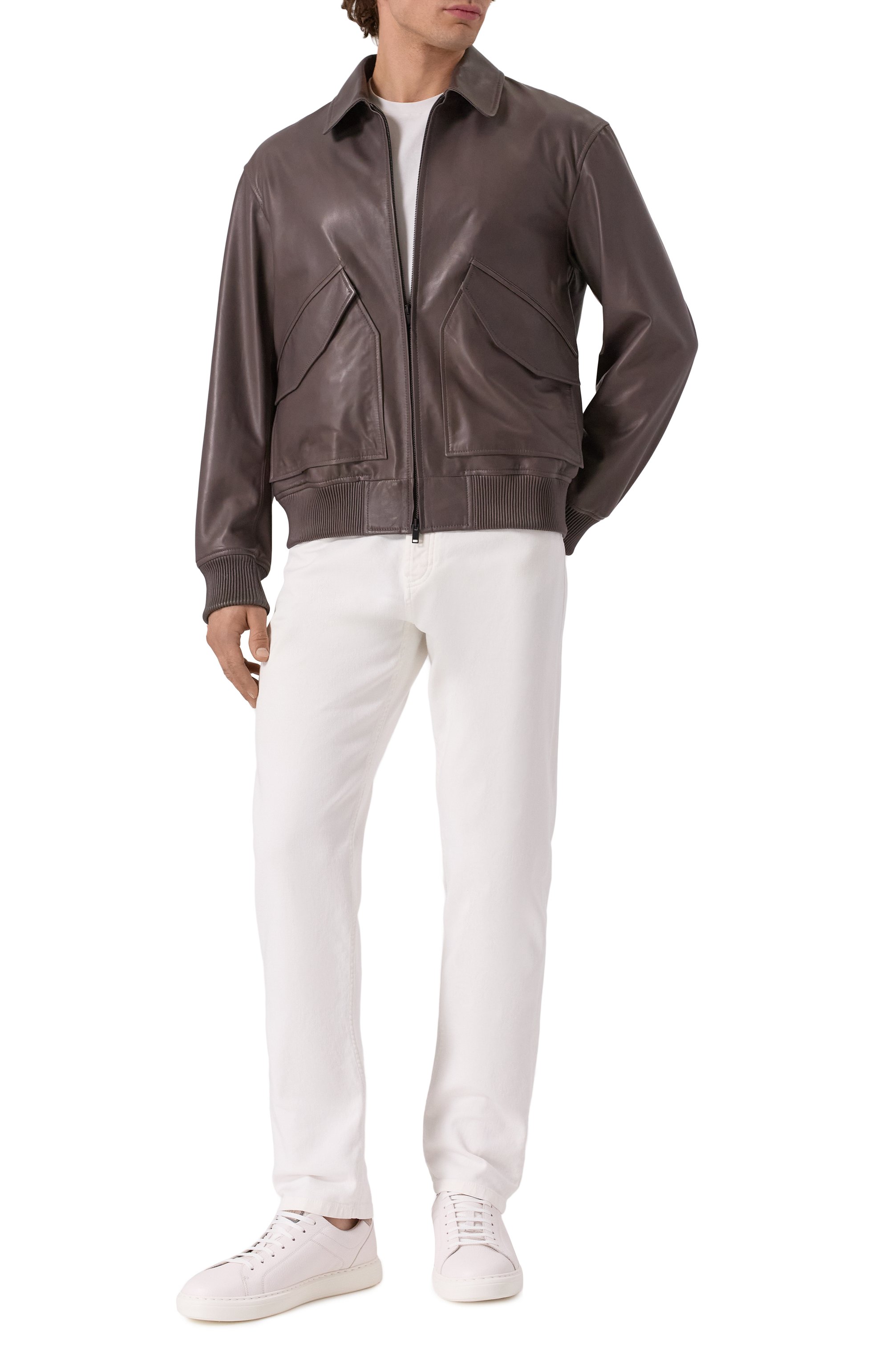 Кожаный бомбер MVST, арт. 54205/48-56, фото 2