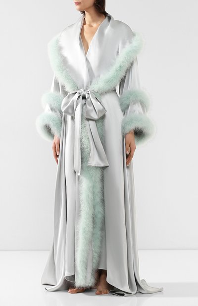 Шелковый халат DOLCE & GABBANA, арт. F0Y81Z/FU1NU, фото 3