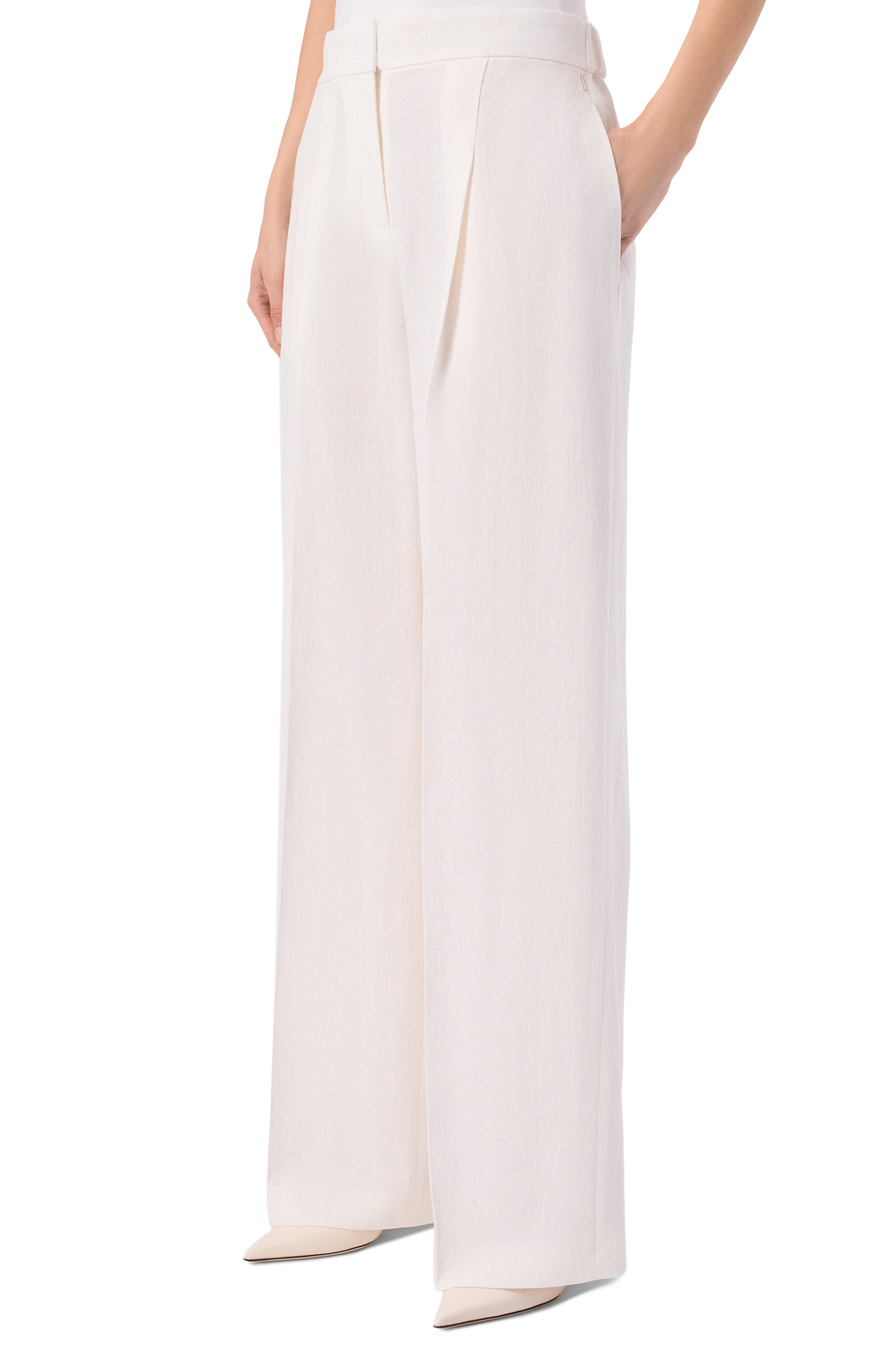 Брюки изо льна и вискозы BOSS, арт. 50557443, фото 3