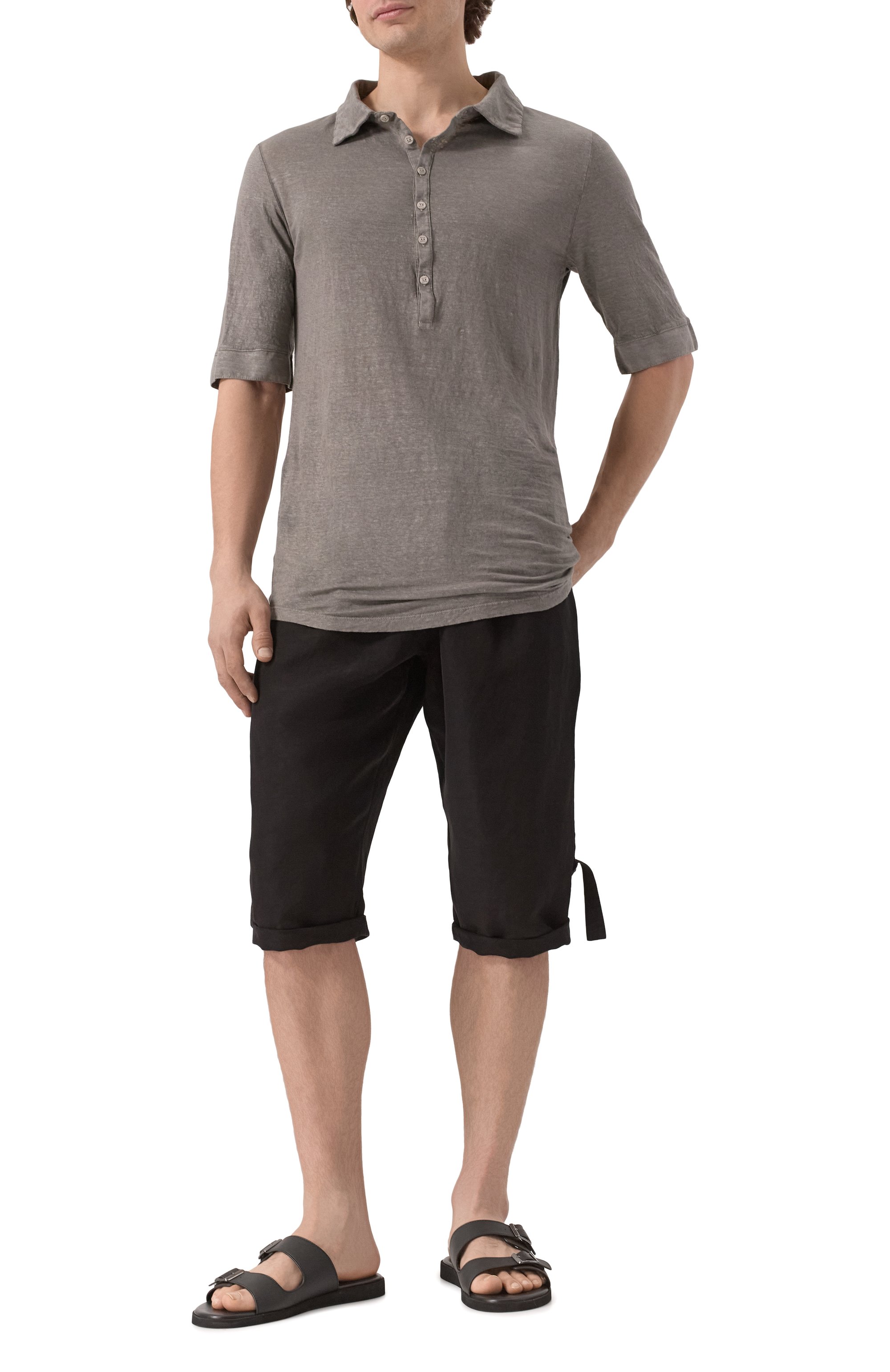 Льняное поло NEVER ENOUGH, арт. MP0007, фото 2