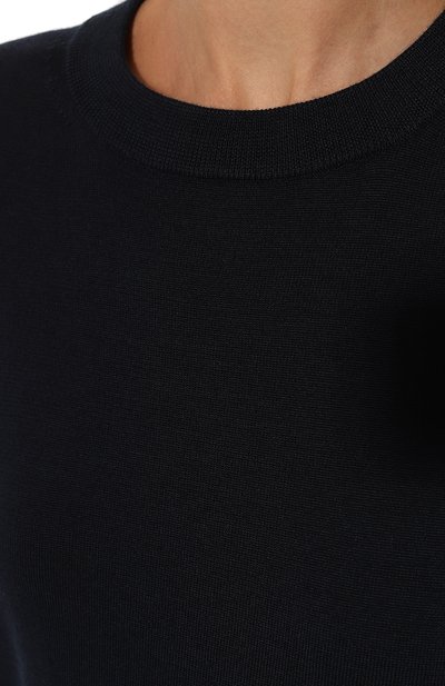 Шерстяной пуловер BOSS темно-синего цвета по цене 19950 руб., арт. 50492551, фото 5 Шерстяной пуловер BOSS, арт. 50492551, фото 5