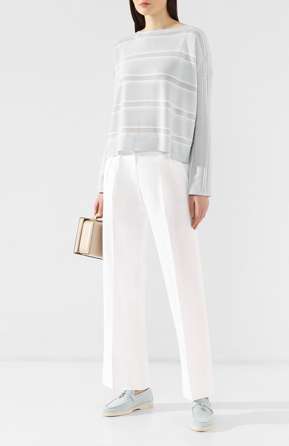 Замшевые лоферы summer charms walk LORO PIANA, арт. FAE5444, фото 2