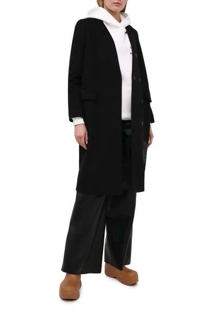 Шерстяное пальто SEVEN LAB черного цвета по цене 25200 руб., арт. CM20-P black, фото 2 Шерстяное пальто SEVEN LAB, арт. CM20-P black, фото 2