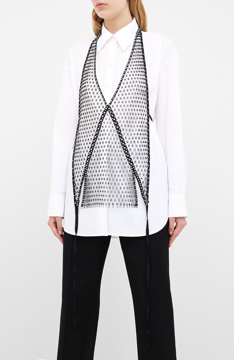 Топ DOROTHEE SCHUMACHER черного цвета по цене 39050 руб., арт. 851002/MESH SPARKLE, фото 3 Топ DOROTHEE SCHUMACHER, арт. 851002/MESH SPARKLE, фото 3