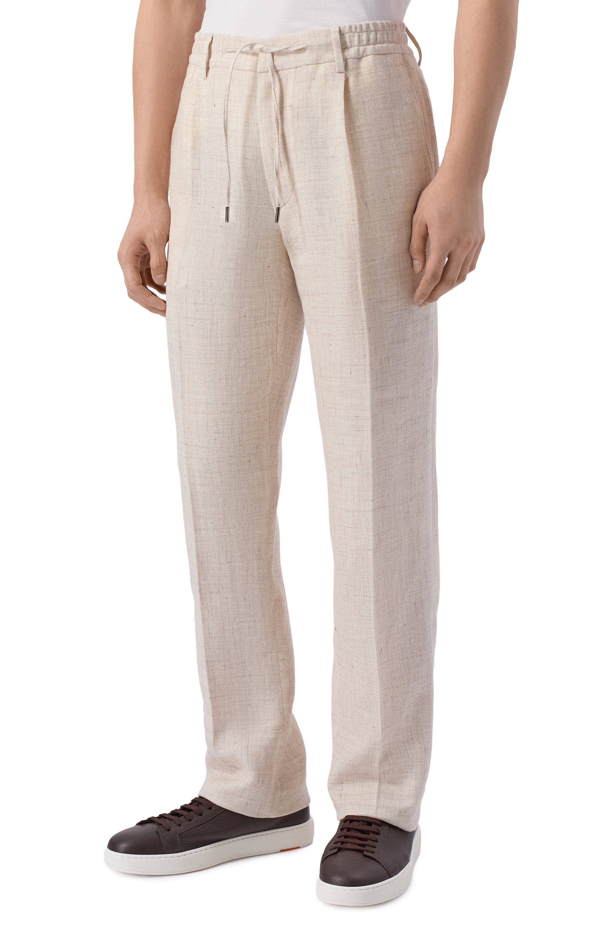 Брюки из хлопка и льна MVST, арт. M26.CSM.T414/665-C0/LINEN, фото 3