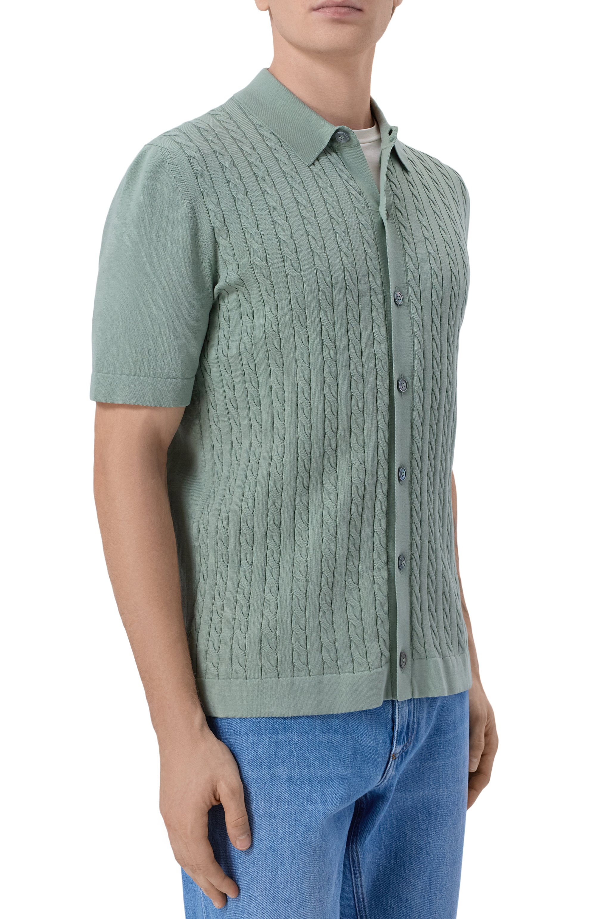 Хлопковая рубашка GRAN SASSO, арт. 57173/18167,  фото 3