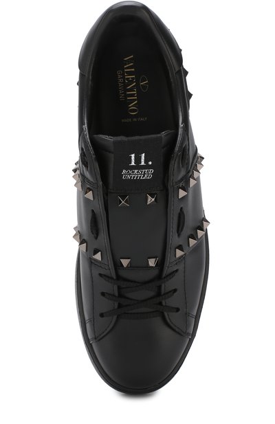 Кожаные кеды rockstud untitled VALENTINO, арт. QY2S0931/BXE, фото 5