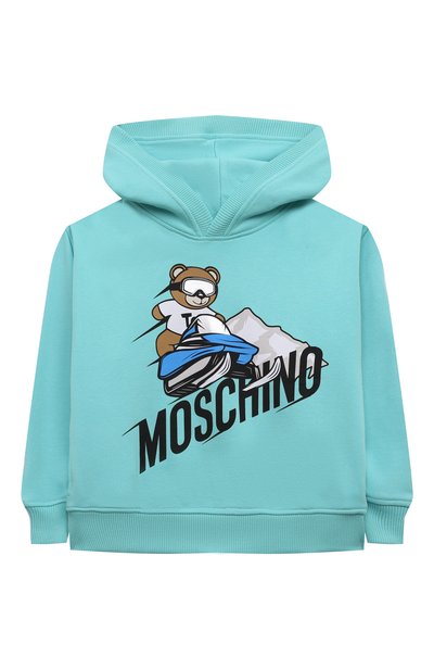 Хлопковое худи MOSCHINO, арт. HMF07B/LCA21/4A-8A