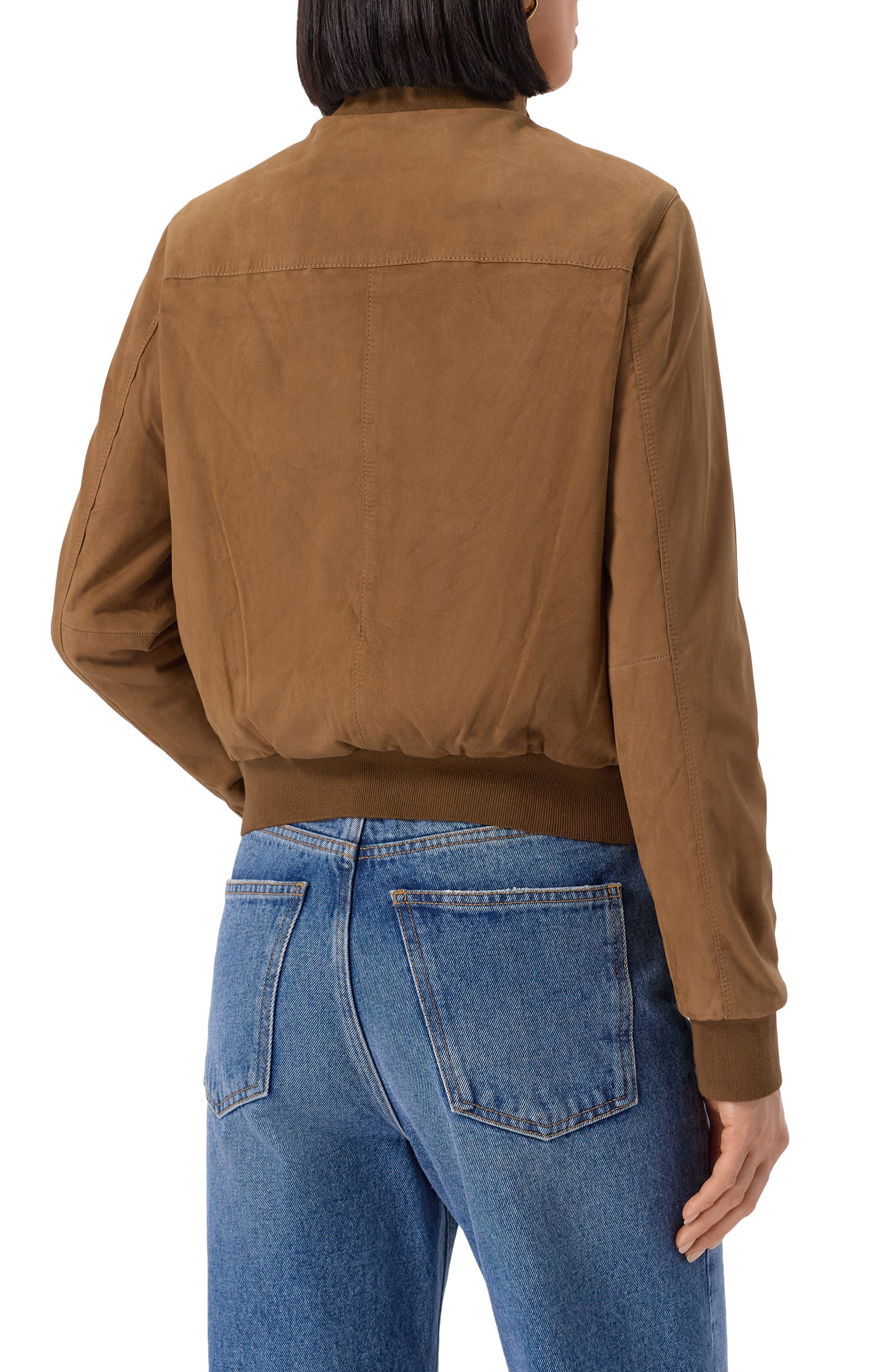 Замшевый бомбер MOORER, арт. NATIZZA-UR, фото 4