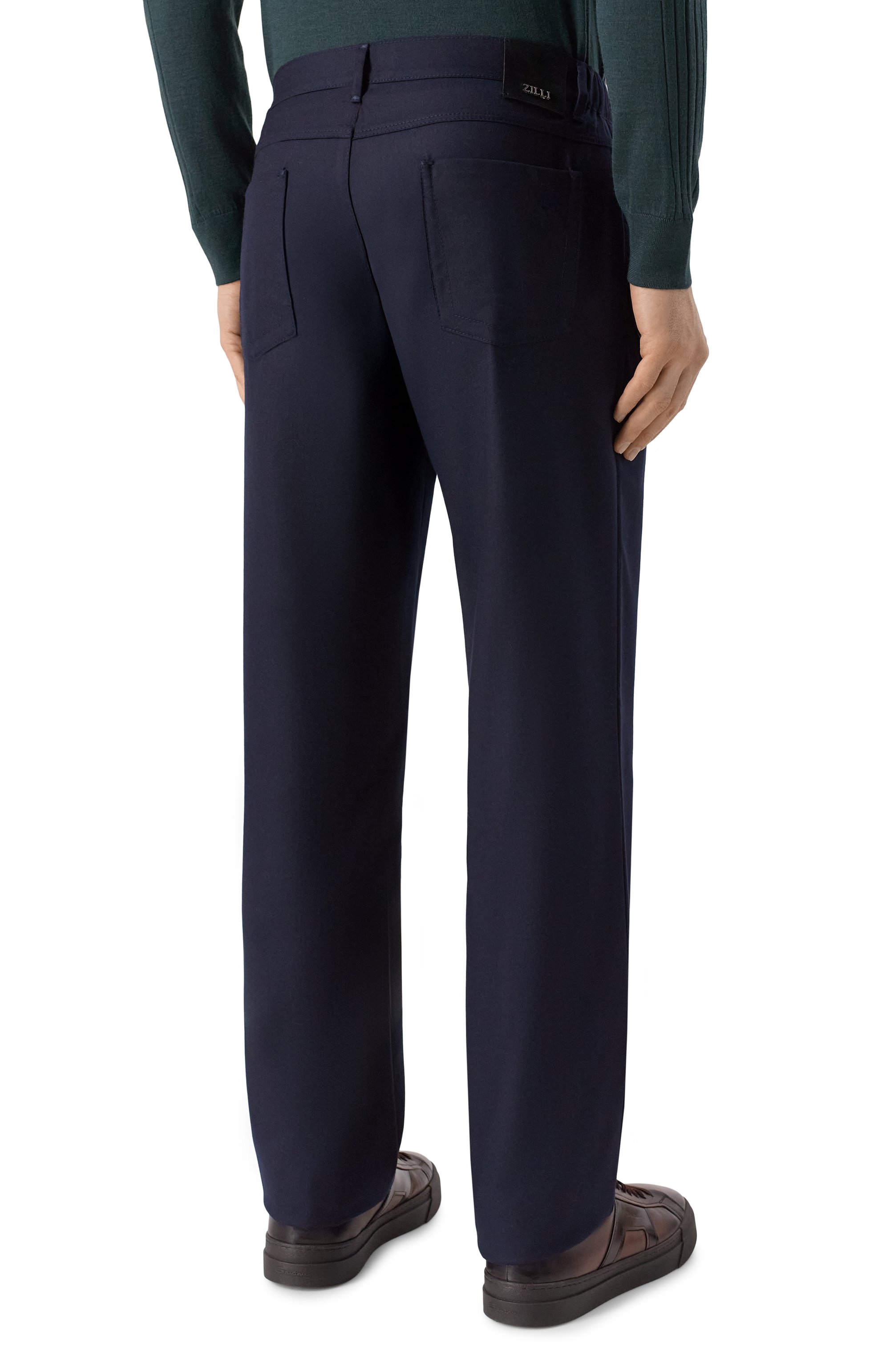 Шерстяные брюки ZILLI, арт. J5T101M0201VSGE00, фото 4